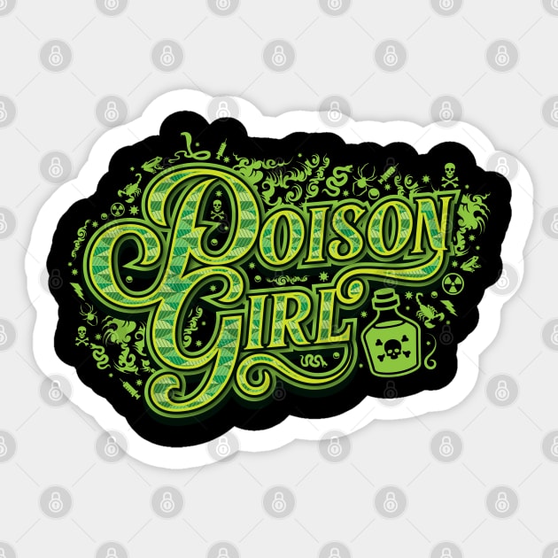 Poison Girl (Toxic GF) Sticker by CTShirts